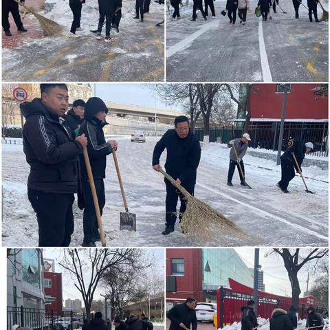 扫雪除冰在行动 志愿服务暖民心