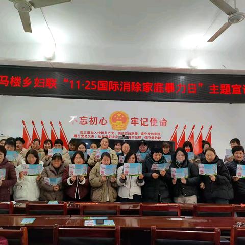 马楼乡妇联“11·25国际消除家庭暴力日”主题宣讲活动