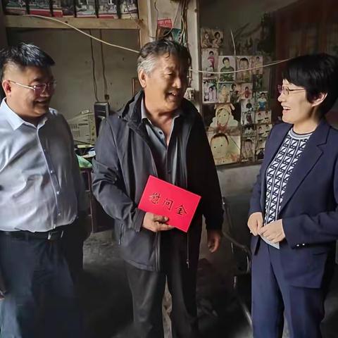 张培芝到陈集镇走访慰问困难党员