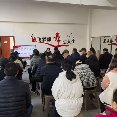 凝心铸魂促党性 实干担当促发展——新华路街道锦园社区十一月份党员大会暨主题党日活动