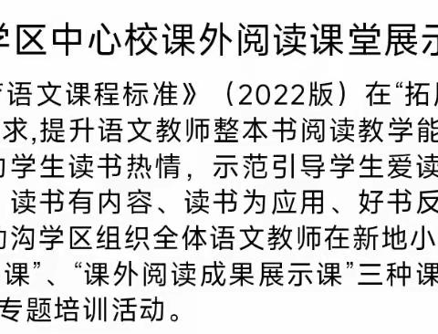 克勒沟学区中心校课外阅读课堂展示活动