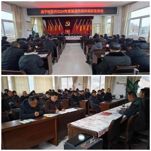 店子村党总支部召开2024年度组织生活会暨民主评议党员大会