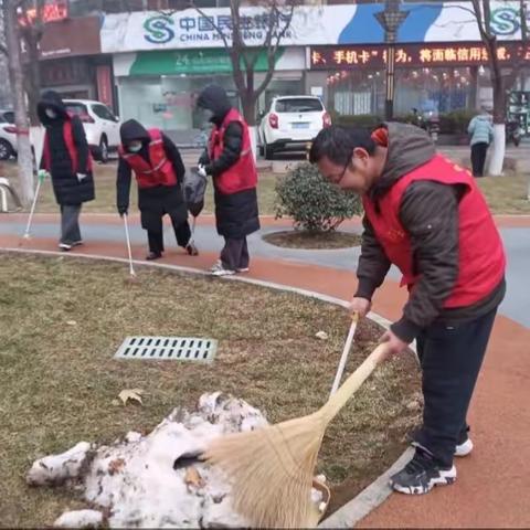 宝鸡文理学院社区 2月环境卫生整治小节