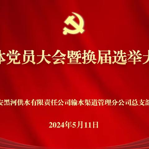 踏上新征程 奋楫再出发——黑河渠道管理分公司党总支召开全体党员大会暨换届选举大会