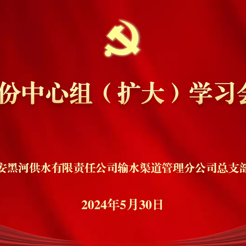 黑河渠道管理分公司党总支召开党纪学习教育宣讲报告会