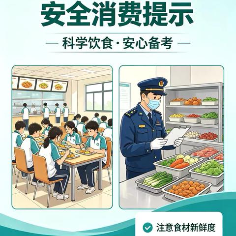 渭南市场监管高新分局白杨所高考期间食品安全消费提示