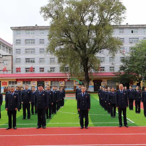 国家税务总局黄陵县税务局举行节后升国旗仪式