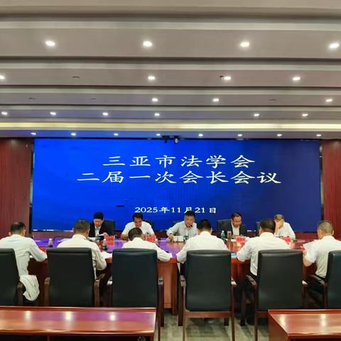 三亚市法学会二届一次会长会议顺利召开——聚焦法治建设新使命 共绘法学发展新蓝图
