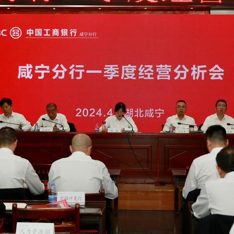 咸宁分行召开2024年 一季度经营分析会