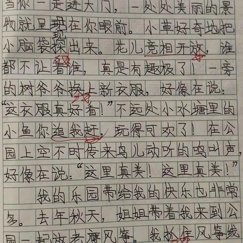 学生部分优秀习作展示