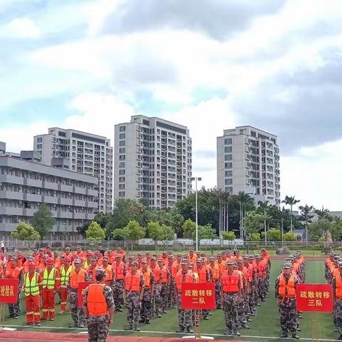 2023年福州市长乐华侨中学滨海校区防汛应急演练