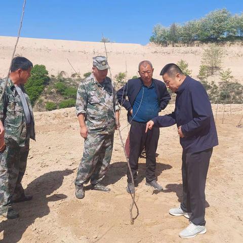 果业局，局长王浩，副主任王雄到冯庄乡进行幼园建园检查指导工作