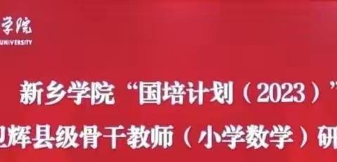 专家引领，聚力前行——新乡学院“国培计划(2023）”卫辉县级骨干教师(小学数学）培训第六天