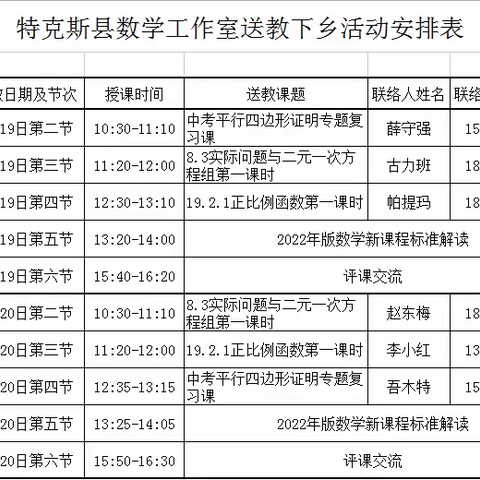 雁与群飞  师与研行 —记特克斯闫爱荣数学工作室“送教下乡”活动美篇