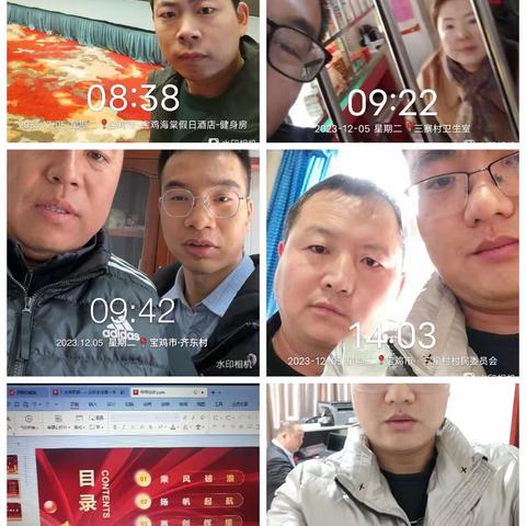 宝鸡市场部2023年12月5日工作纪实