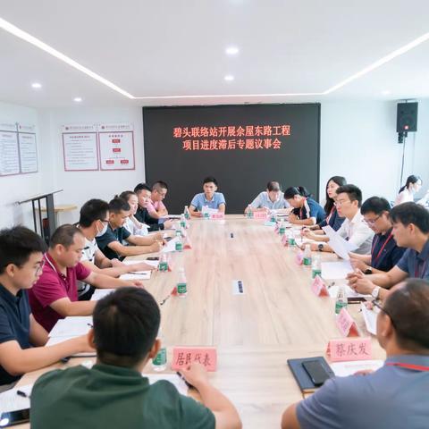 聚焦群众出行难问题，碧头联络站开展佘屋东路工程项目进度滞后专题议事会