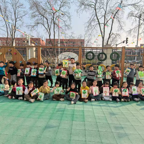 春种希望，绿满校园——合肥创和文一锦门学府里幼儿园植树节主题活动