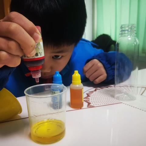 科学小实验《颜色变变变》星辰班彭润