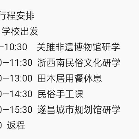 爱我家乡，我为遂昌骄傲！——探索家乡城市发展研学行