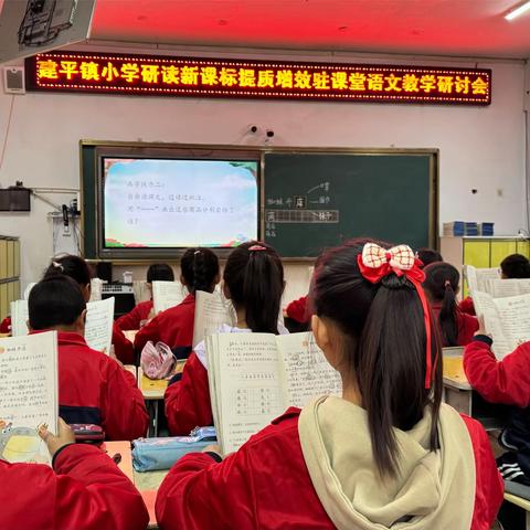 研读新课标提质增效驻课堂—— 建平镇小学语文教学研讨会