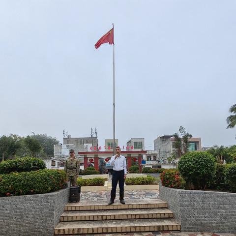大成镇举行每月升国旗仪式