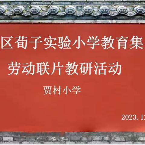 教研凝心聚力 复习提质增效———荀子实验小学教育集团劳动学科联片教研活动