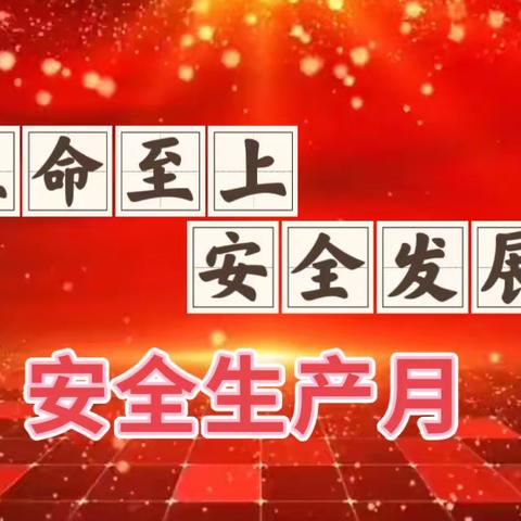 【落实安全责任，推动安全发展】——雁峰童茵幼儿园“安全生产日”专题活动