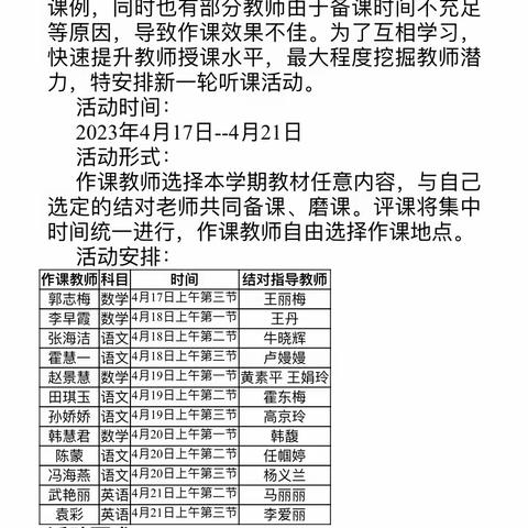 聚焦魅力课堂，共促教师成长 ——记张北县兴和小学语数英教研活动