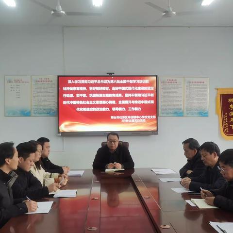 辛店镇中心学校党支部开展3月份主题党日活动