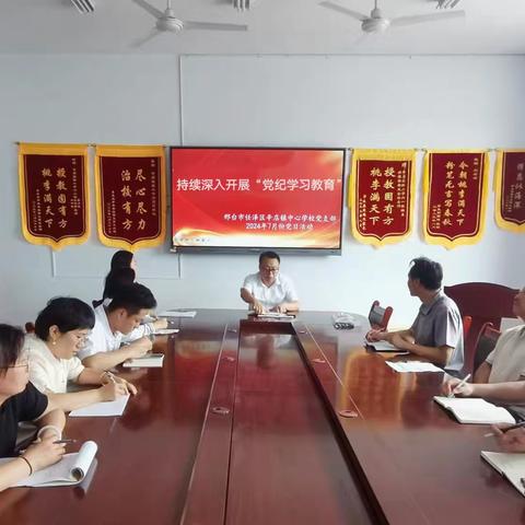 辛店镇中心学校党支部开展2024年7月份主题党日活动