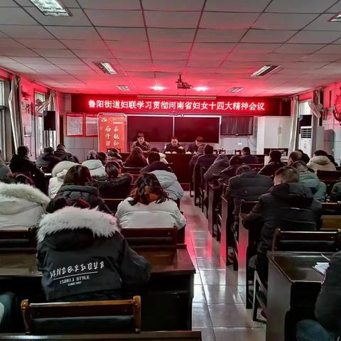 鲁阳街道妇联学习贯彻河南省妇女第十四次代表大会精神