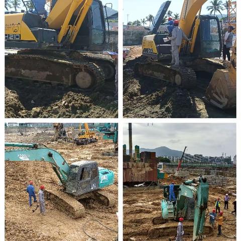 崖州区开展非道路移动机械及柴油车尾气检测整治工作