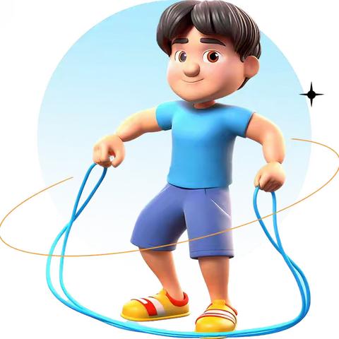 绳舞春风，童心跳跃