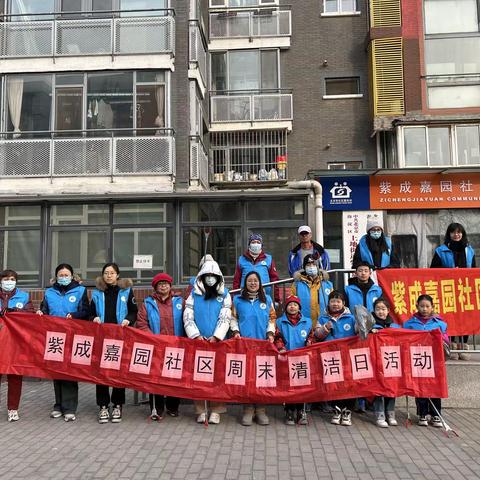 “清洁家园 喜迎新春”-紫成嘉园社区组织青少年开展“清洁日”活动