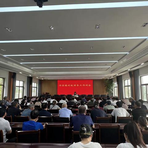 汤溪镇组织召开4月份村级财务管理工作例会