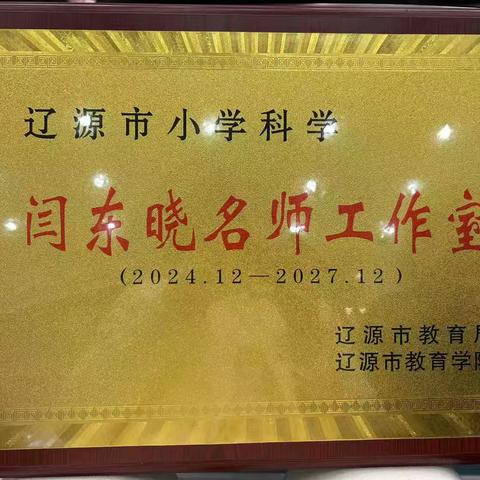 辽源市闫东晓小学科学名师工作室“精准施训”帮扶计划3月-4月简报