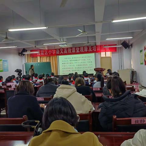 构建高效课堂，助推高质发展——高新区小学语文高效课堂观摩及培训活动