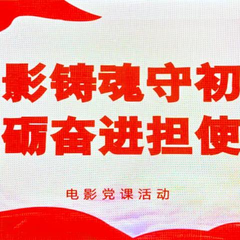 “光影铸魂守初心 砥砺奋进担使命”电影党课活动