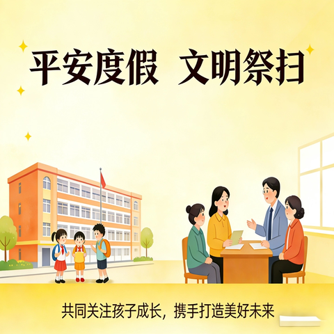 平安度假 文明祭扫——礼县中坝镇学区2026年春假、清明节放假通知及温馨提示