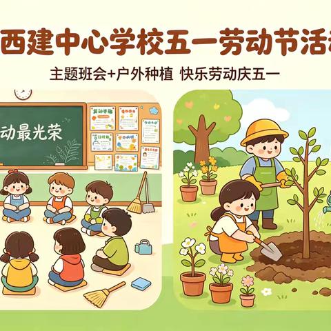 劳动润童心 实践促成长——克山县西建中心学校五一劳动节活动报道