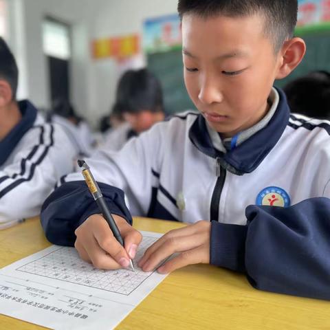 关爱学生幸福成长------岳城中学举行弘扬传统文化，规范汉字书写硬笔字规范书写比赛