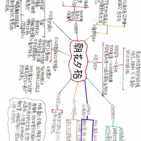 《朝花夕拾》思维导图展览