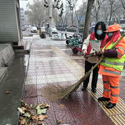 文艺路街道办事处文北二社区垃圾分类宣传活动