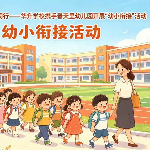 萌娃探校，幼小同行 ——华升学校携手春天里幼儿园开展“幼小衔接”活动