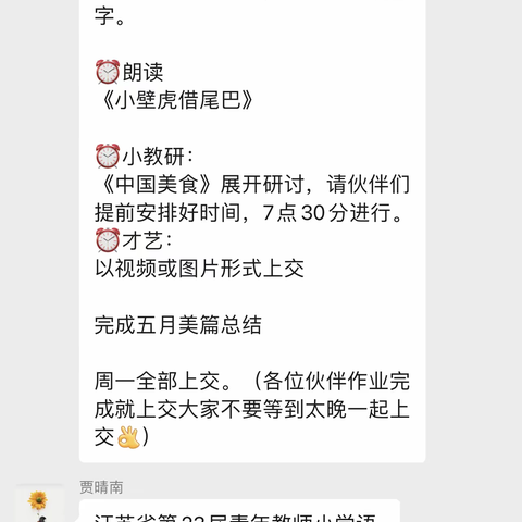 蓟州区小语先锋队六月份个人总结-于彤