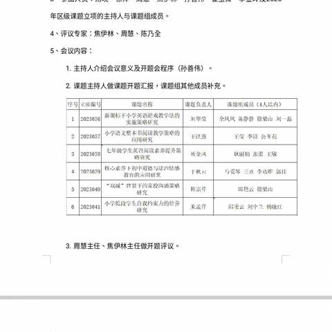 【幸福23中·校园动态】开题悟新思·科研践前行——临沂第二十三中学召开区课题开题论证会