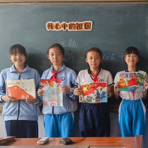 大港二小六年级开展“祖国在我心中”主题绘画活动