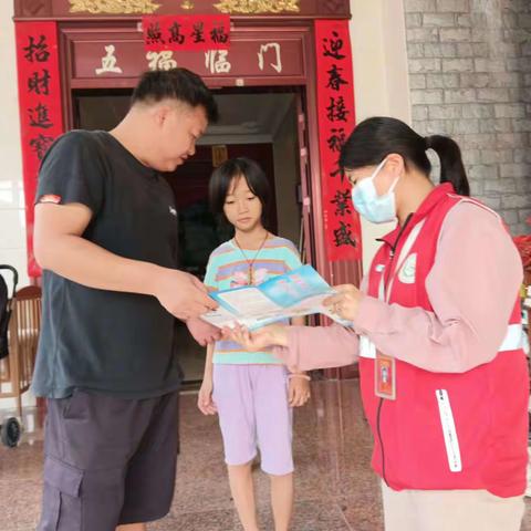 护苗行动｜八所镇网格员开展防溺水宣传活动