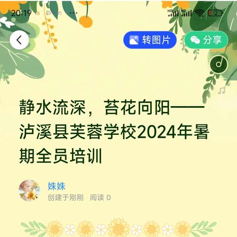 静水流深，苔花向阳——泸溪县芙蓉学校2024年暑期全员培训