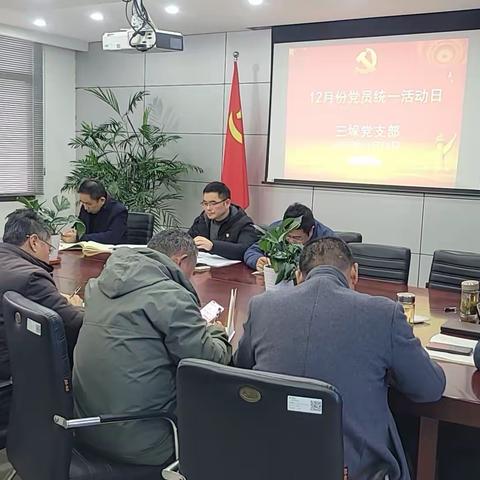 三垛党支部开展12月“党员统一活动日”活动